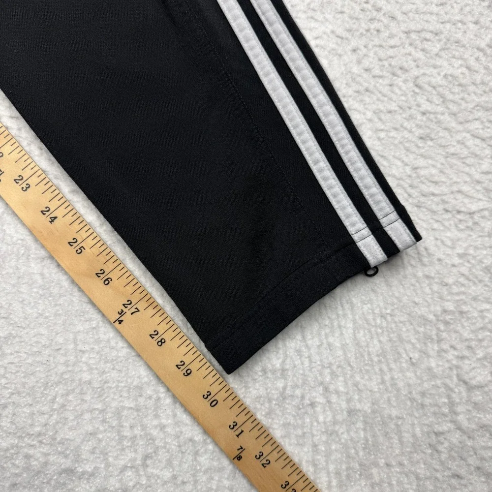 Adidas Prime Green Athletic Striped Track Pants Black Men's Size Medium